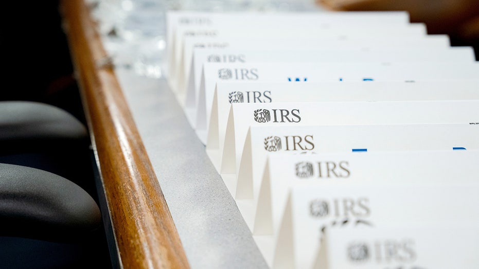 IRS logo on business cards